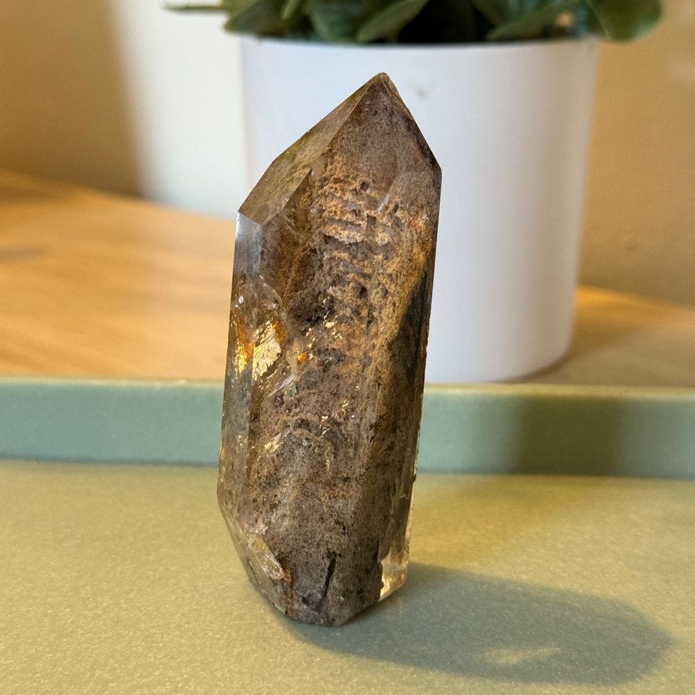 Natural Lodolite Quartz Crystal